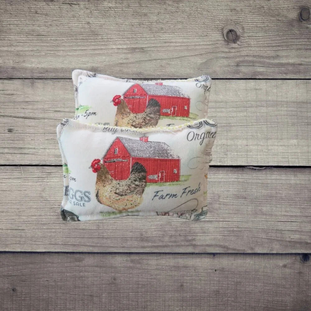 Farm Reusable Sponge, Chicken Dish Scrubby, Set Of 2